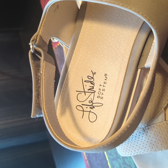 Life Stride Ashley 2 slingback strappy sandals Grey Women's size 8 M NEW NWB - Picture 10 of 11